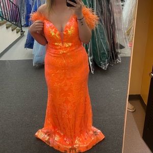 Alyce Paris 61331 - Plunging Sweetheart Sequin Prom Gown size 14